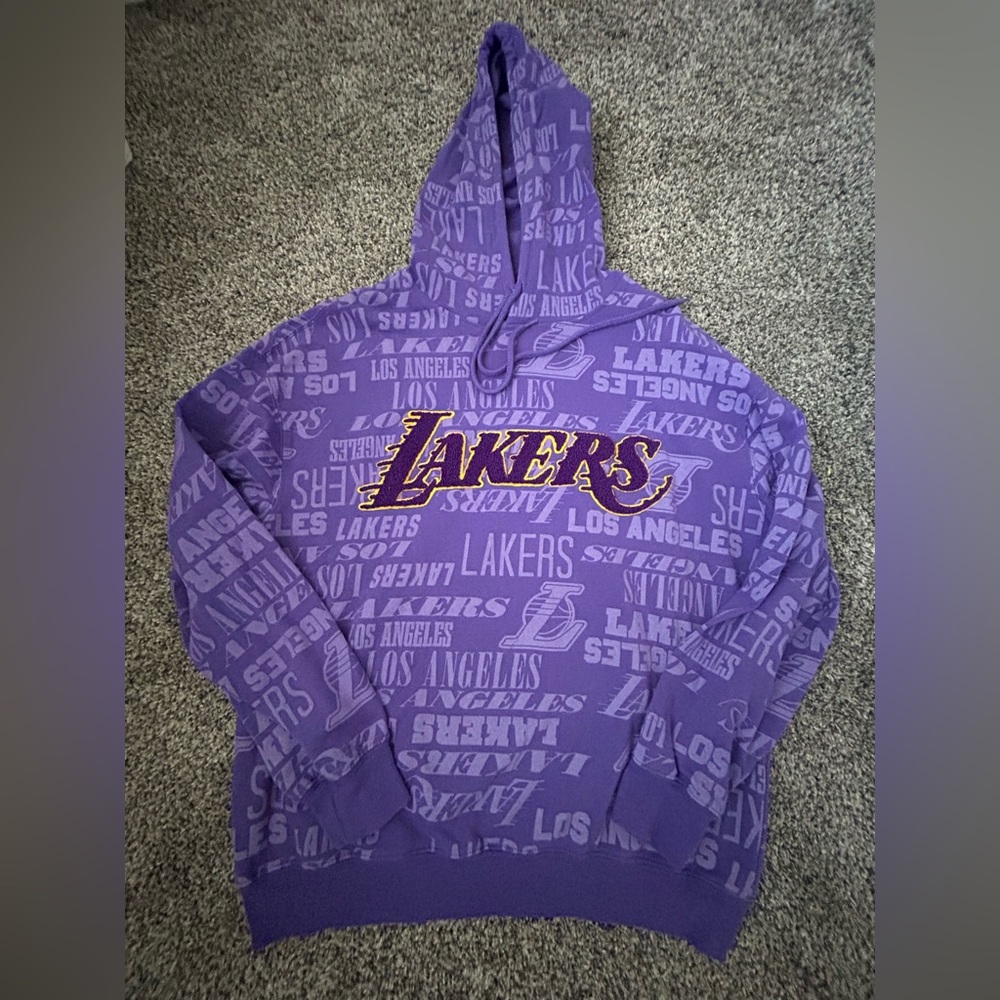 NBA Purple Lakers hooded Pullover